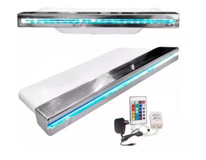 CASCATA DE EMBUTIR FRENTE INOX COM LED INTERNO COM COMANDO