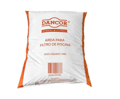 AREIA PARA FILTRO DE PISCINA 15 KG DANCOR