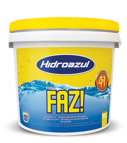 CLORO MULTI AÇÃO FAZ 10KG HIDROAZUL