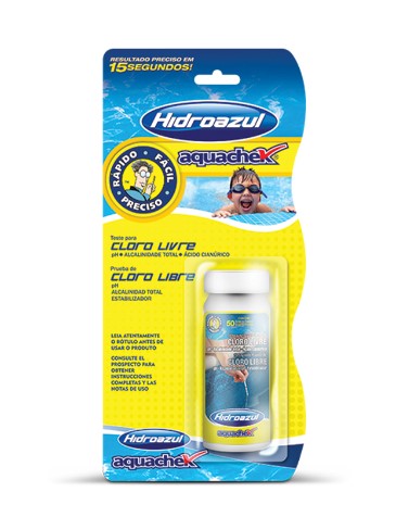 FITA DE TESTE AQUACHEK 4 EM 1 HIDROAZUL