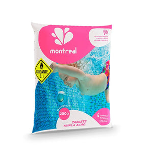 PASTILHA TABLETE TRIPLA AÇÃO 200G MONTREAL