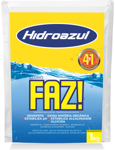 CLORO FAZ 1KG HIDROAZUL