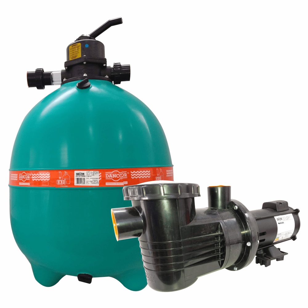 FILTRO DANCOR DFR-22 COM BOMBA 1 CV 140 KG - 88.000L